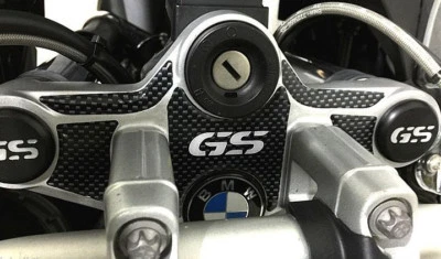 LABELBIKE PROTEZIONE 3D gel PIASTRA FORCELLA compatibile per MOTO BMW GS R1200 2008-2012