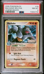 Pokemon PSA 8 NM-MT Machoke 39/92 EX Legend Maker Reverse Holofoil 2006 Foil - Picture 1 of 2