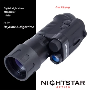 NightStar 8x50 Digital Night Vision Monocular - Picture 1 of 9