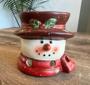 Snowman Oil/Wax Melt Tea Light Warmer - Picture 1 of 6