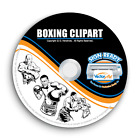 BOXING-BOXER CLIPART -VECTOR CLIP ART-VINYL CUTTER PLOTTER  T-SHIRT GRAPHICS CD