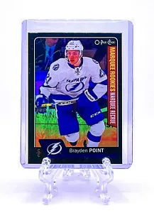 BRAYDEN POINT 2016 O-Pee-Chee #682 MARQUEE ROOKIE RAINBOW BLACK /100 LIGHTNING - Picture 1 of 2