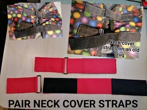 REPLACEMENT NECK COVER, RUG STRAPS OR FLY VEIL lots colours - Picture 1 of 30