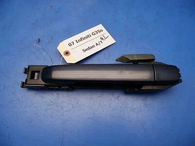 07-13 Infiniti G35 G37 OEM REAR Left side external door handle Sedan Dark Gray - Image 1 of 4