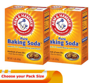 ARM & HAMMER PURE BAKING SODA LARGE 454g CLEANING BAKE for Baking, Cleaning