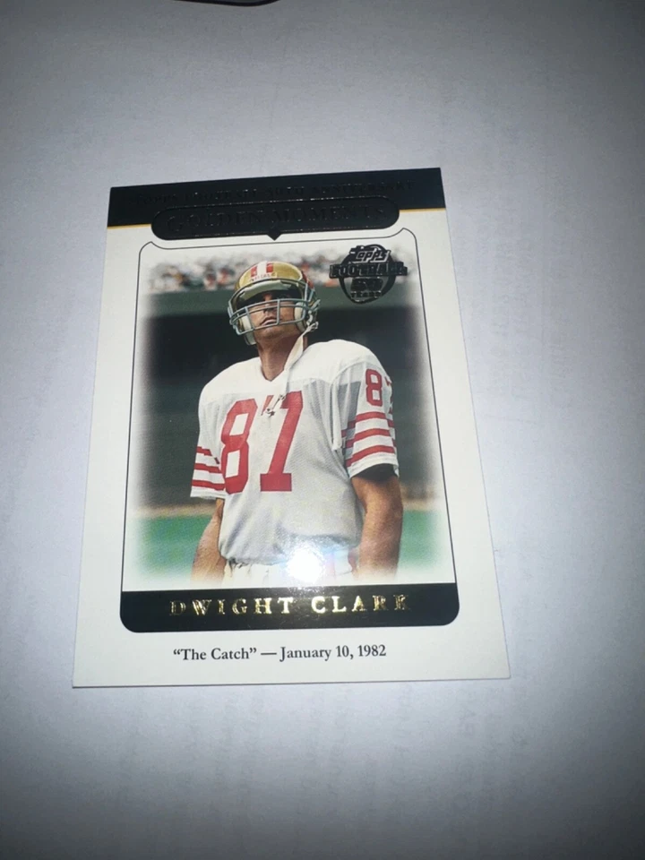 Dwight Clark the catch San Francisco 49ers football card - Image 1 of 1