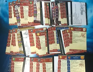 WOTC D&D Miniatures Stat Cards! 100 Count of Common, Uncommon & Rares!! s603 - Picture 1 of 1