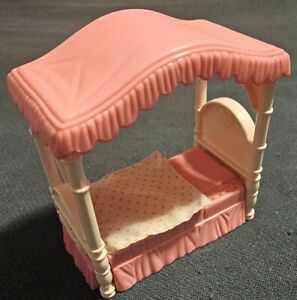 Fisher Price Loving Family Dollhouse Poster Bed Pink