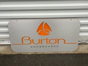 Burton Snowboards Vintage Authorized Dealer Wall Sign Old logo Store Dsplay Shop - Picture 1 of 2