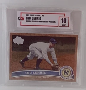 Lou Gehrig 2011 Topps Cognac Diamond Anniversary Parallel #5 CG 10 Mint - Bild 1 von 2