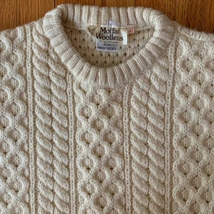 Vintage Moffat Woolens Women’s 100% Pure New Wool Fisherman’s Knit Scotland Sz M - Picture 1 of 9