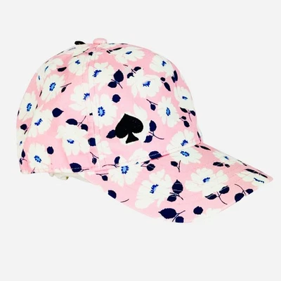 Kate Spade весна цветочный бейсбольная кепка розовый белый синий логотип регулируемый новый с Ярлыками - Изображение 1 из 4