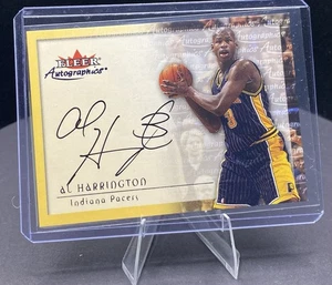 2000-01 Fleer Tradition Autographics Al Harrington Autograph INDIANA PACERS - Picture 1 of 2