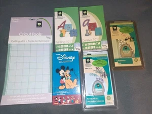 Lot of Cricut Mat Cutting Mats 5 Cartridges link status Unknown, Assume Linked - Picture 1 of 7