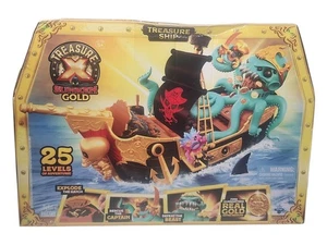 New Sealed Treasure X Sunken Gold Treasure Ship Playset 25 Levels - Picture 1 of 10