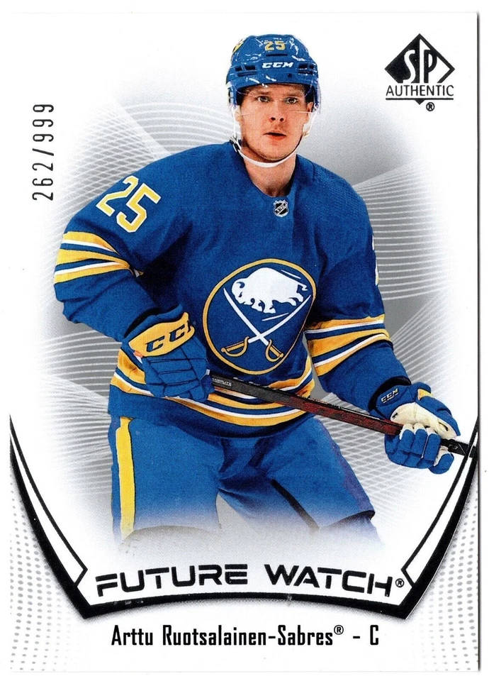 2021-22 Upper Deck SP Authentic Future Watch ARTTU RUOTSALAINEN 139 #/999 Sabres - Image 1 of 1