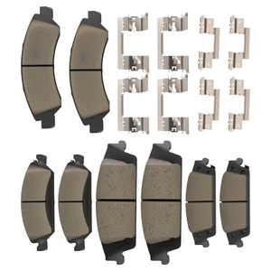 Ceramic Brake Pads Set F&R For GMC Yukon/Cadillac Escalade ESV 2015-2020 P-1363 - Picture 1 of 12