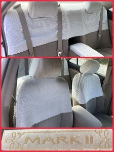 Toyota 110 Series Mark II Genuine Race Seat Cover White From Japan Used F/S - Picture 1 of 8