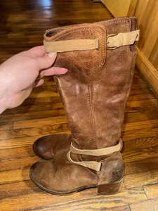 UGG Australia Boots Chestnut Leater Darcie Riding Tall Buckled 1004172 Shoes 9,5 - Bild 1 von 6