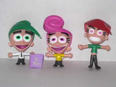 Figuras de acción magnéticas The Fairly OddParents Noggin Knockers Cosmo Wanda Vicky Foto 1 de 4