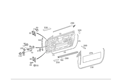 Cuadro de sellado original Mercedes-Benz 209-720-02-78 Foto 1 de 2