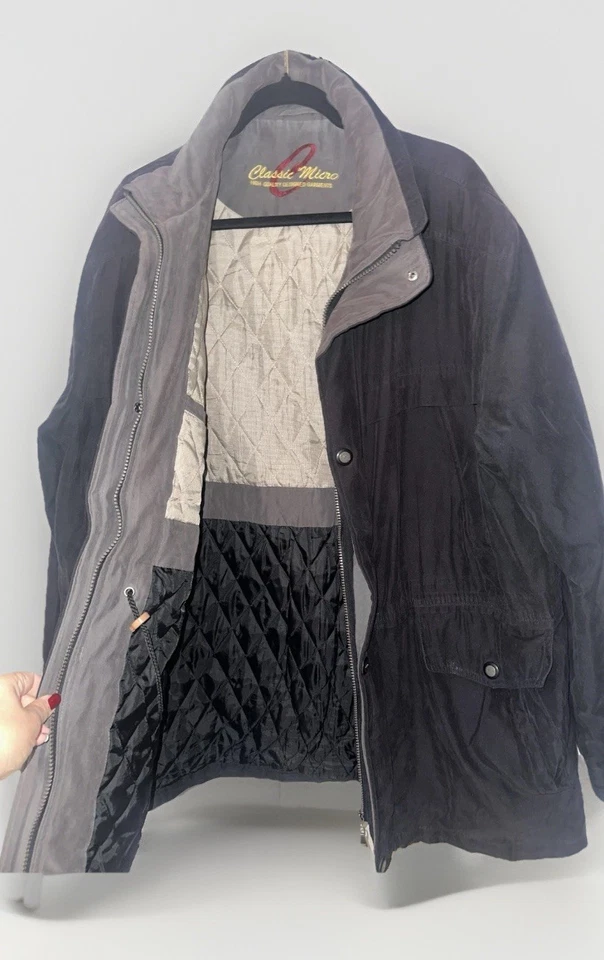 Herren Jacke Größe 54 Schwarz Halblang Von C&A Gebraucht - Bild 1 von 4