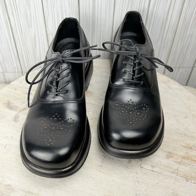 Dansko Women’s Jazz Y2K Clogs Size 10.5 Black Chunky Oxford Platform Lace Ups  - Image 1 of 4