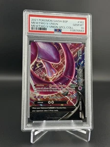 Mewtwo V-UNION SWSH162 SWSH: Sword & Shield Promo Cards Holo Gem PSA 10 - Picture 1 of 2