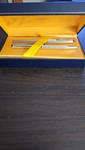 Vintage used Waterman silver plated fountain pen and biro - Picture 1 of 24