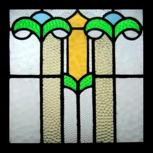 Fabulous Art Deco English Stained Glass Window Circa 1920 - Picture 1 of 1