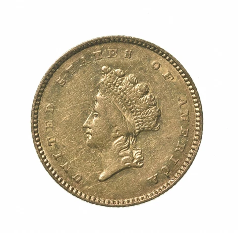 1854 $1 Indian Princess Head Gold Dollar Piece *9290 Cover