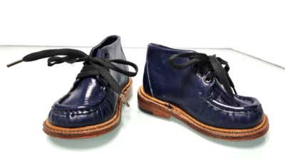 Zapatos de cuero para niños pequeños Lunarcito azul marino nuevos talla 3 Foto 1 de 4