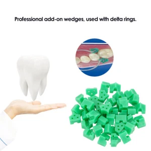 40Pcs Silicone Dental Add-On Wedges for Teeth Filling Use Oral Hygiene Care Tool - Picture 1 of 8