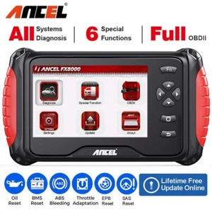 ANCEL FX8000 OBD2 Scanner All System Diagnostic Code Reader ABS Oil EPB BAT TPS - Picture 1 of 11