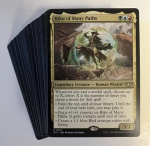MTG Magic The Gathering Riku Of Many Paths Budget 100 Card Commander Deck - Picture 1 of 4