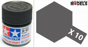 Acrylic Paint - Colore Acrilico 10ml X-10 X10 GUN METAL 81510 Tamiya - Imagen 1 de 1