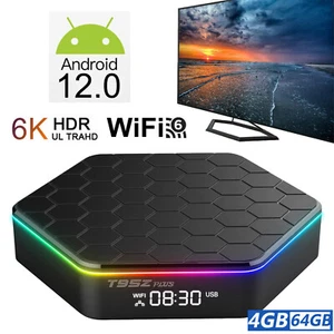 Transmisor de medios T95Z Android 12.0 TV Box cuatro núcleos 6K UHD WiFi6 BT5.0 64 GB S3V7 - Imagen 1 de 12