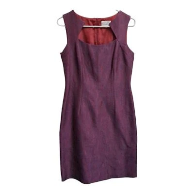 Vestido recto vintage David Meister sin mangas verano geométrico abstracto Foto 1 de 4