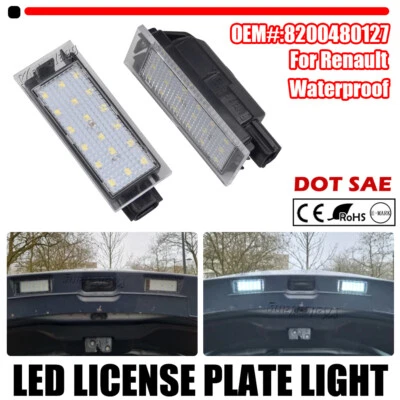 Luz de matrícula de parachoques trasero 2 piezas para Renault Logan 2006 2007 2008 2009-2011 Foto 1 de 4