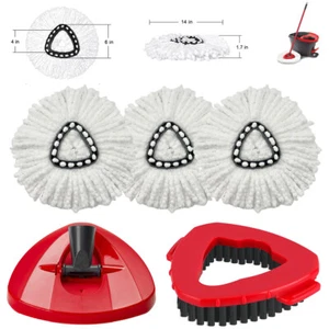 Replacement Microfiber Mop Head Easy Wring Refill For O-Cedar,Brush+mop base kit - Picture 1 of 36