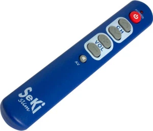 UNIVERSAL small remote control SeKi Slim BLUE Large buttons - Picture 1 of 1