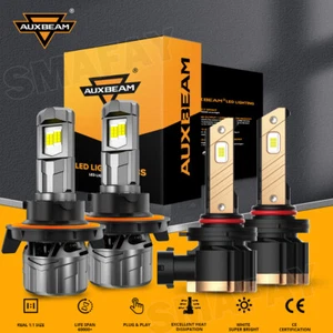 For Dodge Dakota 2005-2009 AUXBEAM Canbus LED Headlight High Low+Fog Light 6500K - Bild 1 von 12