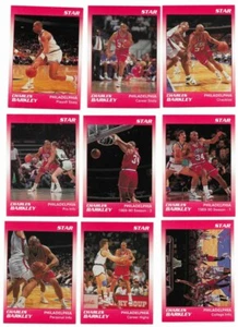 Set completo basket The Star Co Charles Barkley 1990 rosso 1-11 76ers - Foto 1 di 2