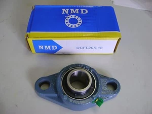 10 UCFL205-16 1" Bore Pillow Block 2 Hole Flange Bearings Individual Boxes - Imagen 1 de 1