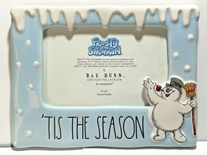 Marco de fotos RAE DUNN Frosty el muñeco de nieve ES LA TEMPORADA Navidad NUEVO - Imagen 1 de 12