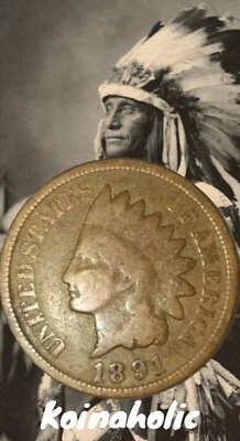 Indian Head Penny 1864-1899 1 Coin From Grandaddy's Trunk, Fast 🚢  - Image 1 of 4