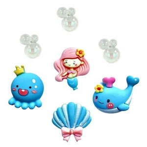 Underwater Friends - Botones Shelly's - Adornos de playa - Chatarra artesanal - Imagen 1 de 2