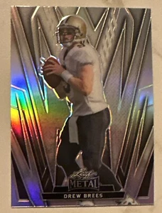 2024 Leaf Metal Drew Brees Silver Holo #37 Saints - Picture 1 of 2