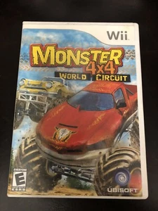 MONSTER 4 X 4 WORLD CIRCUIT WII NINTENDO WII GAME SYSTEM COMPLETE MANUAL CASE - Picture 1 of 2