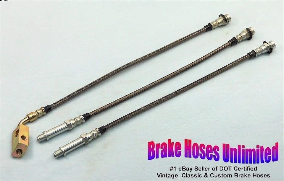 JUEGO MANGUERA FRENO ACERO INOXIDABLE Chrysler Newport - 1975 1976 1977 1978 Foto 1 de 1